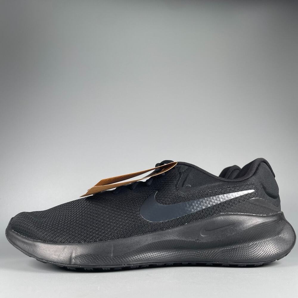 Nike Revolution 7 Men's 13 W Triple Black Running Sneakers Athletic Shoes Casual